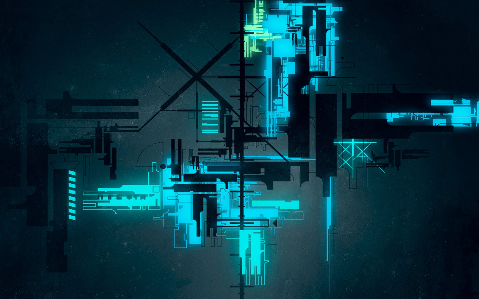 digitální umění, noc, neon, abstraktní, prostor, odraz, řeřavý, CGI, modrý, geometrie, technika, atmosféra, čáry, světlo, tma, Snímek obrazovky, počítač tapeta, Atmosféra Země, vesmír