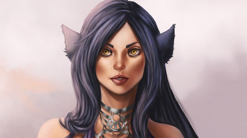 fantasy art, anime, artwork, long hair, black hair, hair fantasy art, anime, artwork, long hair, black hair, hair