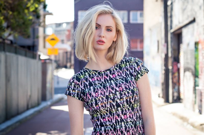ansigt,Kvinder,model,portræt,blond,kjole