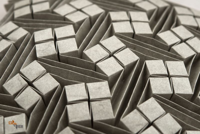 origami, tessellation, papír, složit origami, tessellation, papír, složit