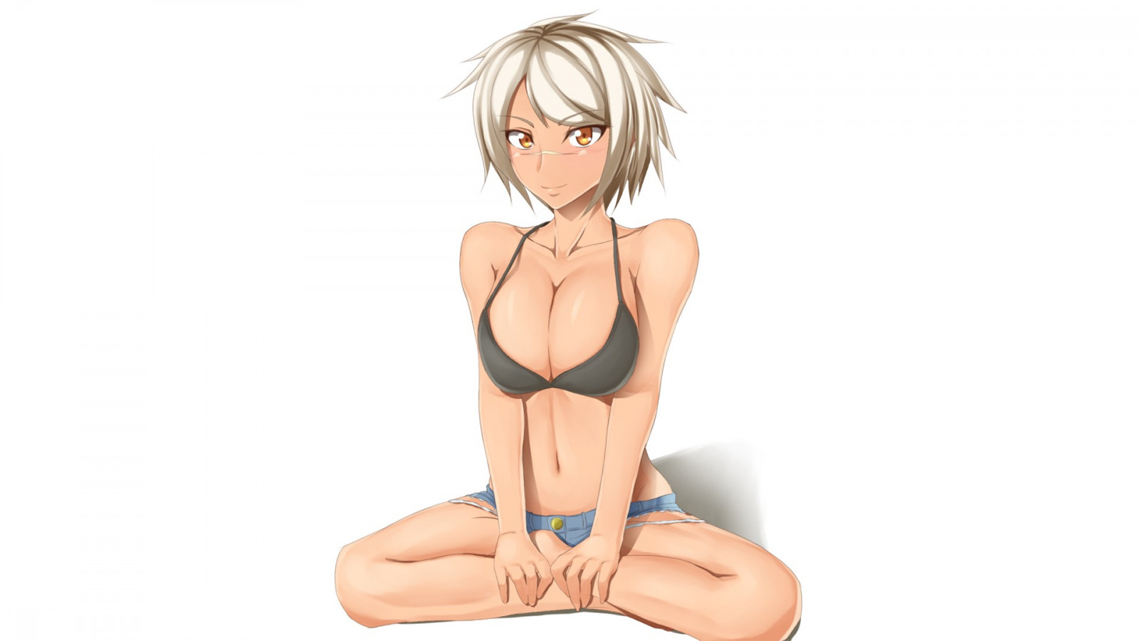 Anime, Karikatur, Mund, Blazblue, Bullet Blazblue, Hand, Muskel, blond, Arm, Brust, Menschliche Positionen