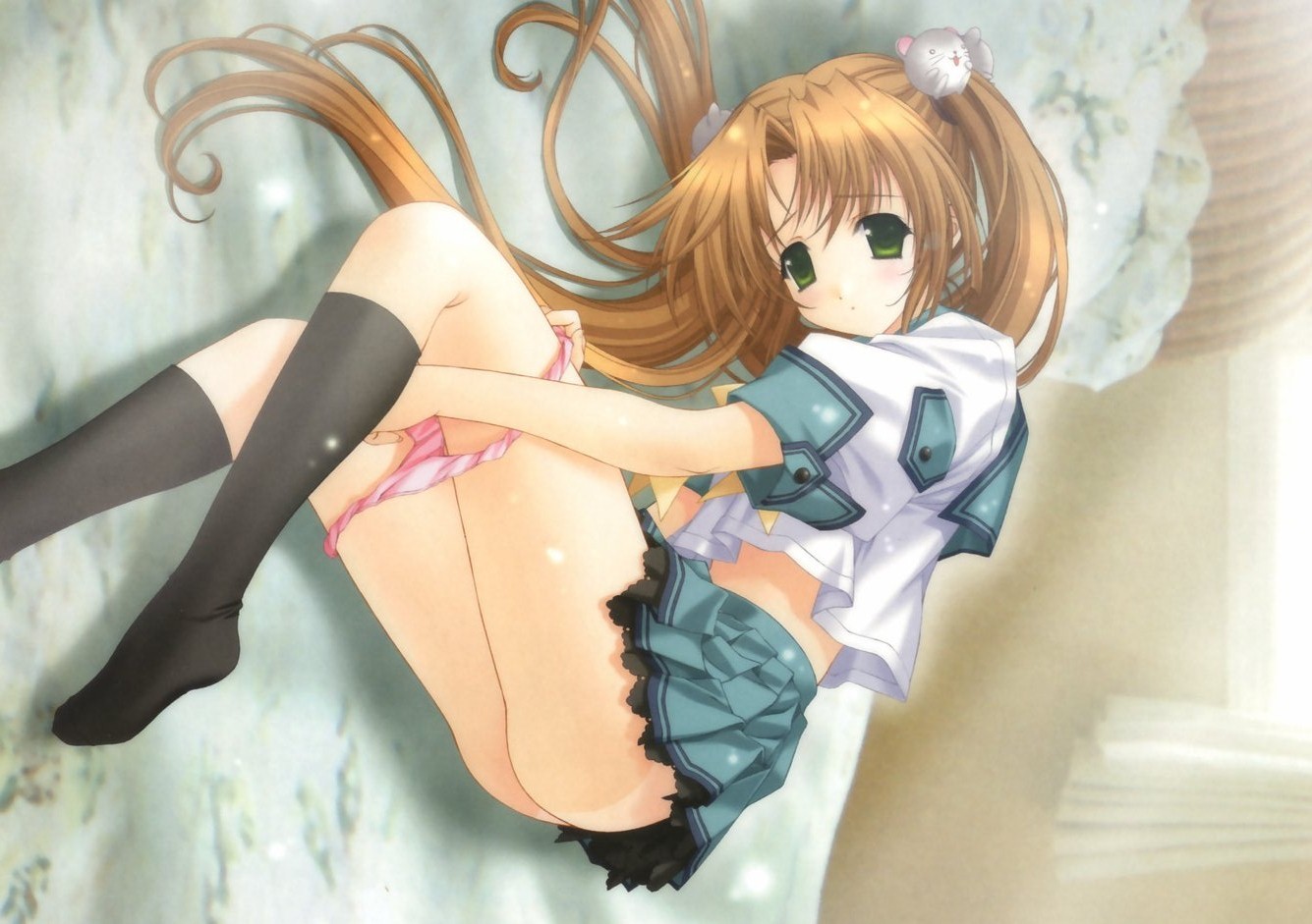 anime, anime dívky, školní uniforma, Hračka, kalhotky, oblečení, figurka, mangaka