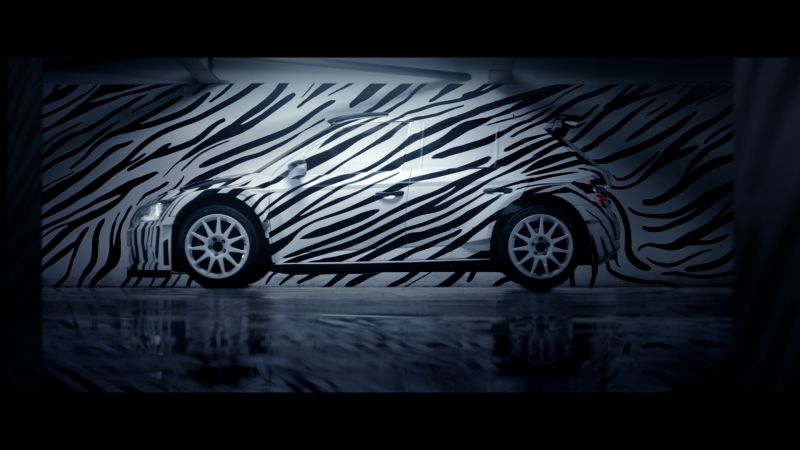 Černá, ilustrace, černobílý, text, symetrie, Skoda Černá, ilustrace, černobílý, text, symetrie, Skoda