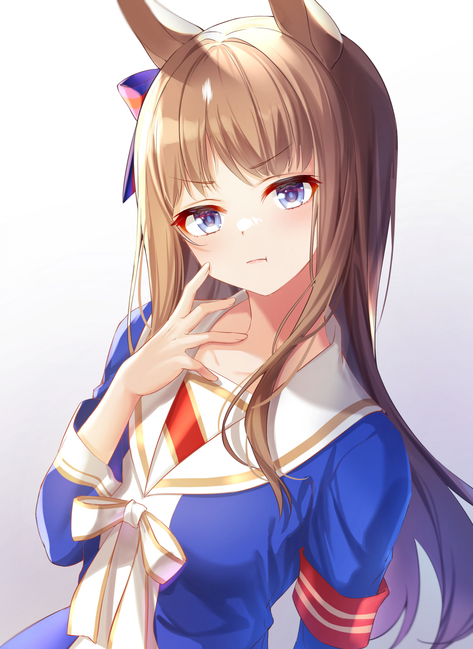 배경 화면 : 애니메이션 소녀들, Uma Musume Pretty Derby, horse girls, 동물 귀, Grass ...