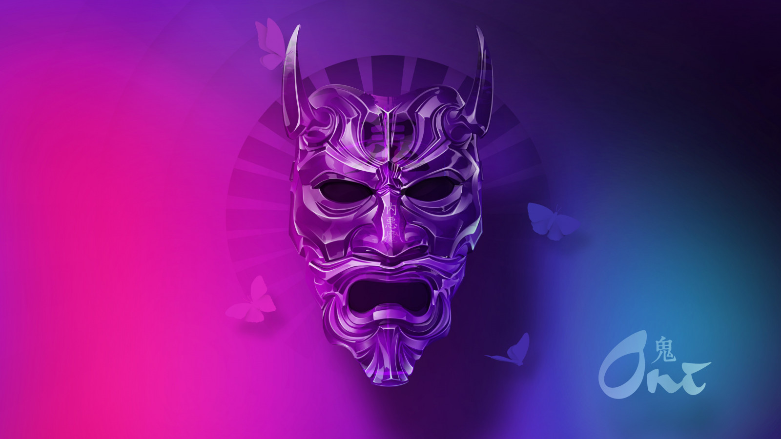 oni mask, devil mask, Japón