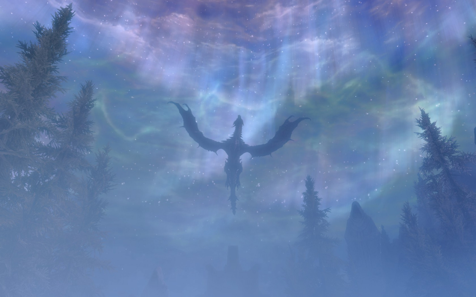 Wallpaper : sky, The Elder Scrolls V Skyrim, Alduin, cloud, screenshot ...