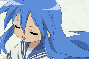 Wallpaper Ilustrasi Anime Gambar Kartun Musang Lucky Star