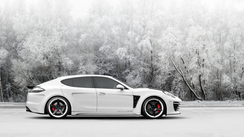 1920x1080像素,汽车,保时捷Panamera,雪