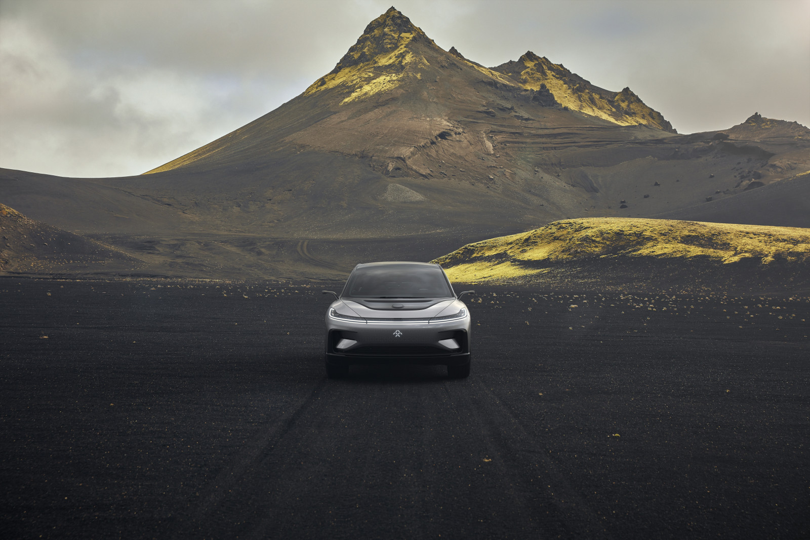 landskab, bil, afspejling, køretøj, solopgang, morgen, skumring, netcarshow, netcar, bil billeder, bil foto, 2017, Faraday Future, 91, Sky, bjerg, daggry, atmosfærisk fænomen, bjergrige landskabsformer, landskabsform