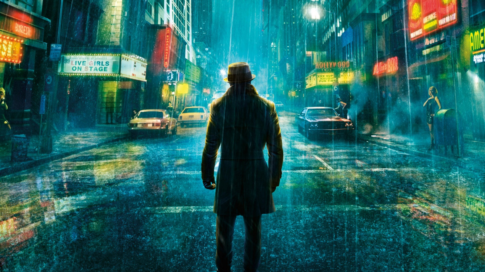 1920x1080 px, ART, cities, comics, drops, games, men, movies, rain, roads, storm, video, Watchmen