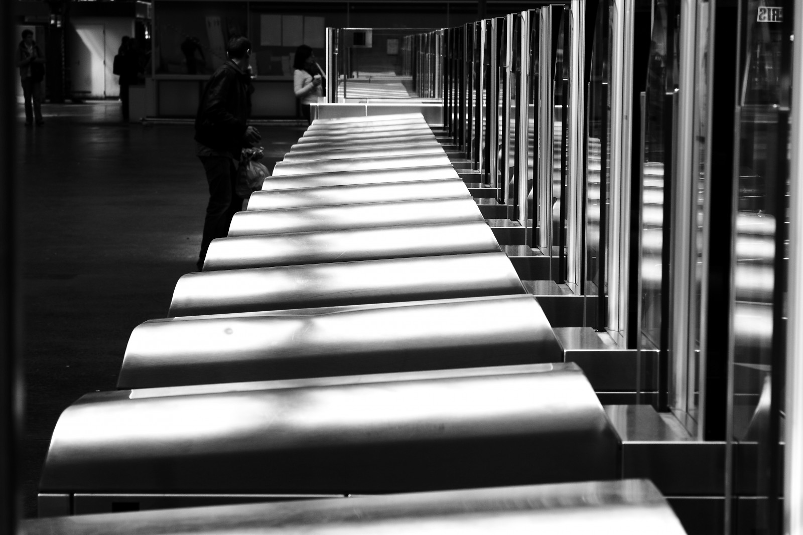 Černá, černobílý, ulice, architektura, městský, stín, fotografování, Paříž, schody, Noir, úhel, světlo, Street View, čára, litovat, noiretblanc, blackandwithe, photoderue, urbanarte, photopascalcolin, Černý a bílý, monochromatické fotografování, Garedelest, Porce, Portiquesautomatiques