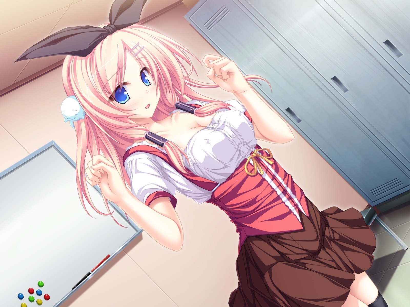 ilustrace, anime, anime dívky, kreslená pohádka, černé vlasy, vlasy, pusa, 77 Visual Novel, Amane Ruru, mangaka