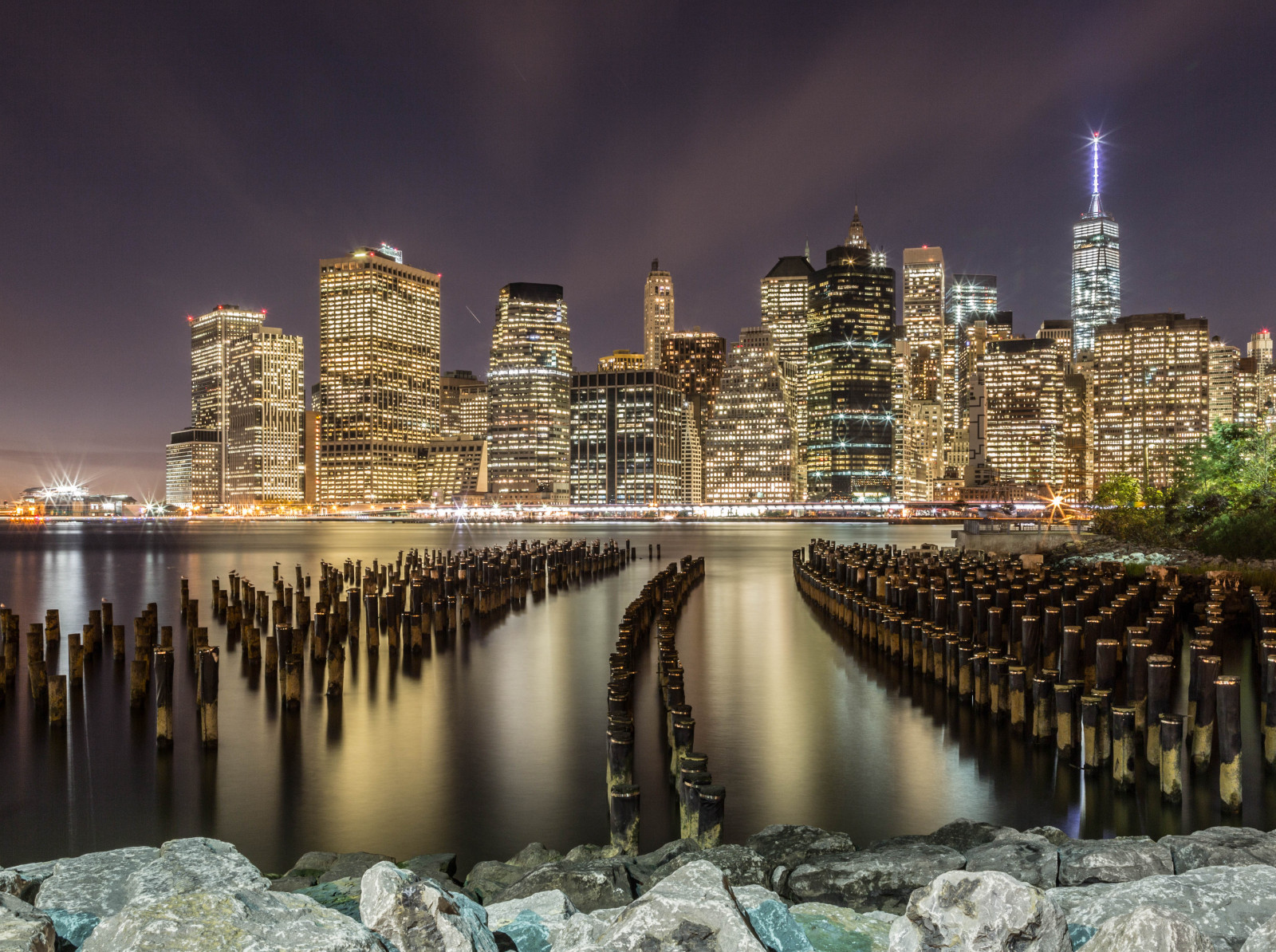 città, paesaggio urbano, notte, acqua, costruzione, riflessione, cielo, parco, orizzonte, grattacielo, ponte, Canone, metropoli, York, Brooklyn, tiro, lungo, esposizione, centro, 5 D, marchio, nuovo, nyc, punto di riferimento, iii, area urbana, sfondo del computer, area metropolitana, palazzone