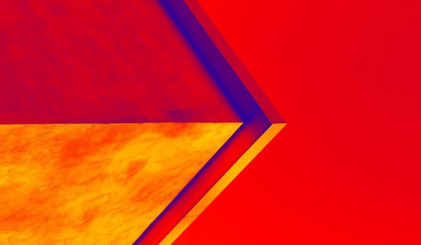 digital art,sky,architecture,red,yellow,flag