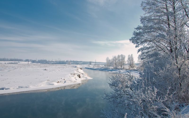 slunečnímu záření, krajina, jezero, sníh, zima, led slunečnímu záření, krajina, jezero, sníh, zima, led