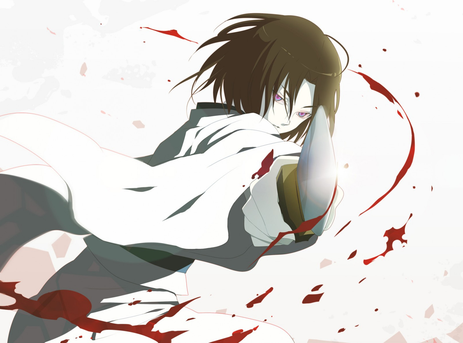 ilustrace, anime, anime dívky, kreslená pohádka, Kara no Kyoukai, Ryougi Shiki, skica, mangaka