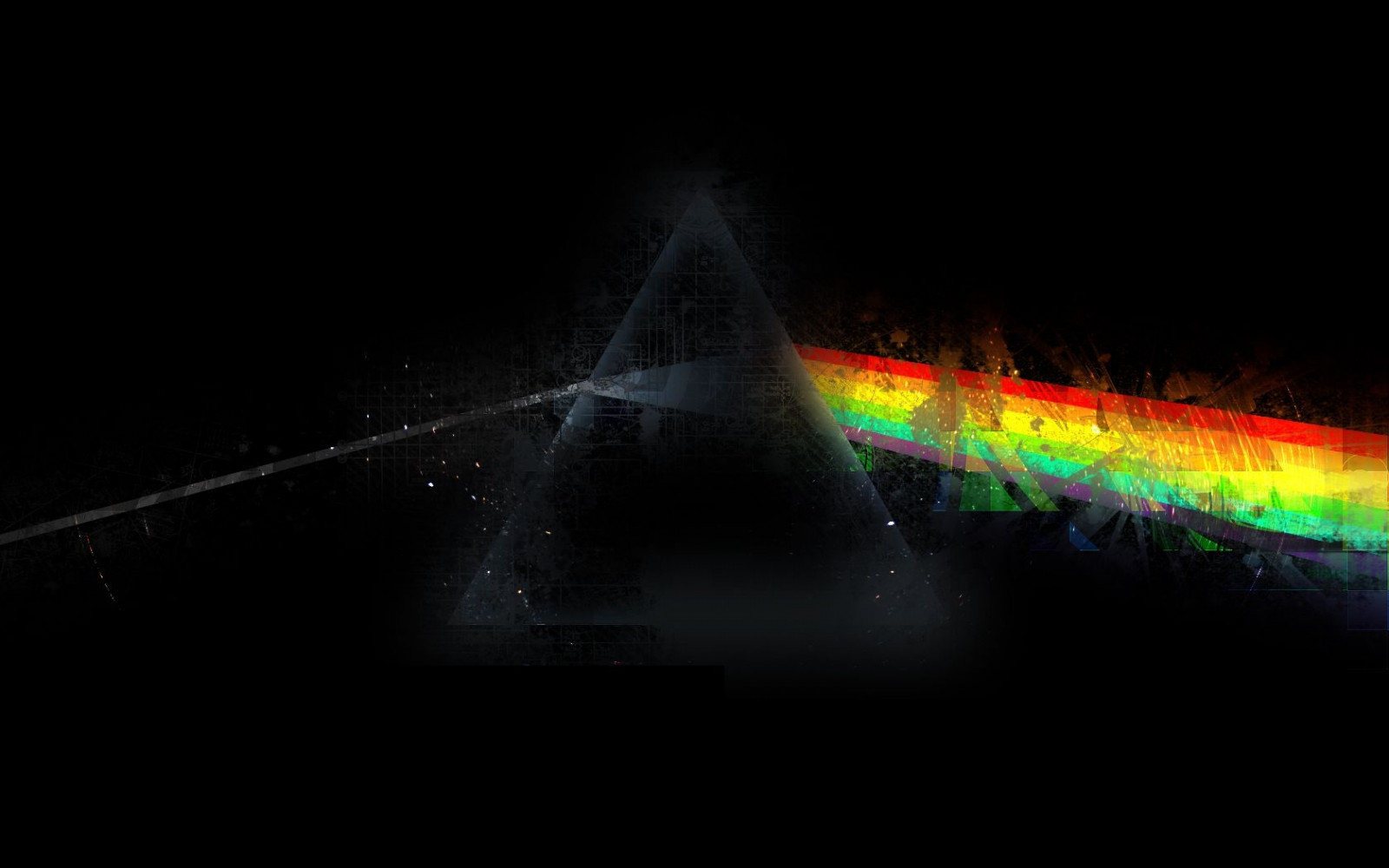 noc, prostor, nebe, trojúhelník, technika, atmosféra, Pink Floyd, laser, půlnoc, světlo, duha, Pozadí, tma, grafika, počítač tapeta, zvláštní efekty, jev, visual effects
