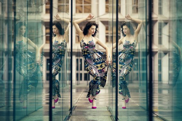 reflection,Nikon,dress,beautiful,mirror,85mm