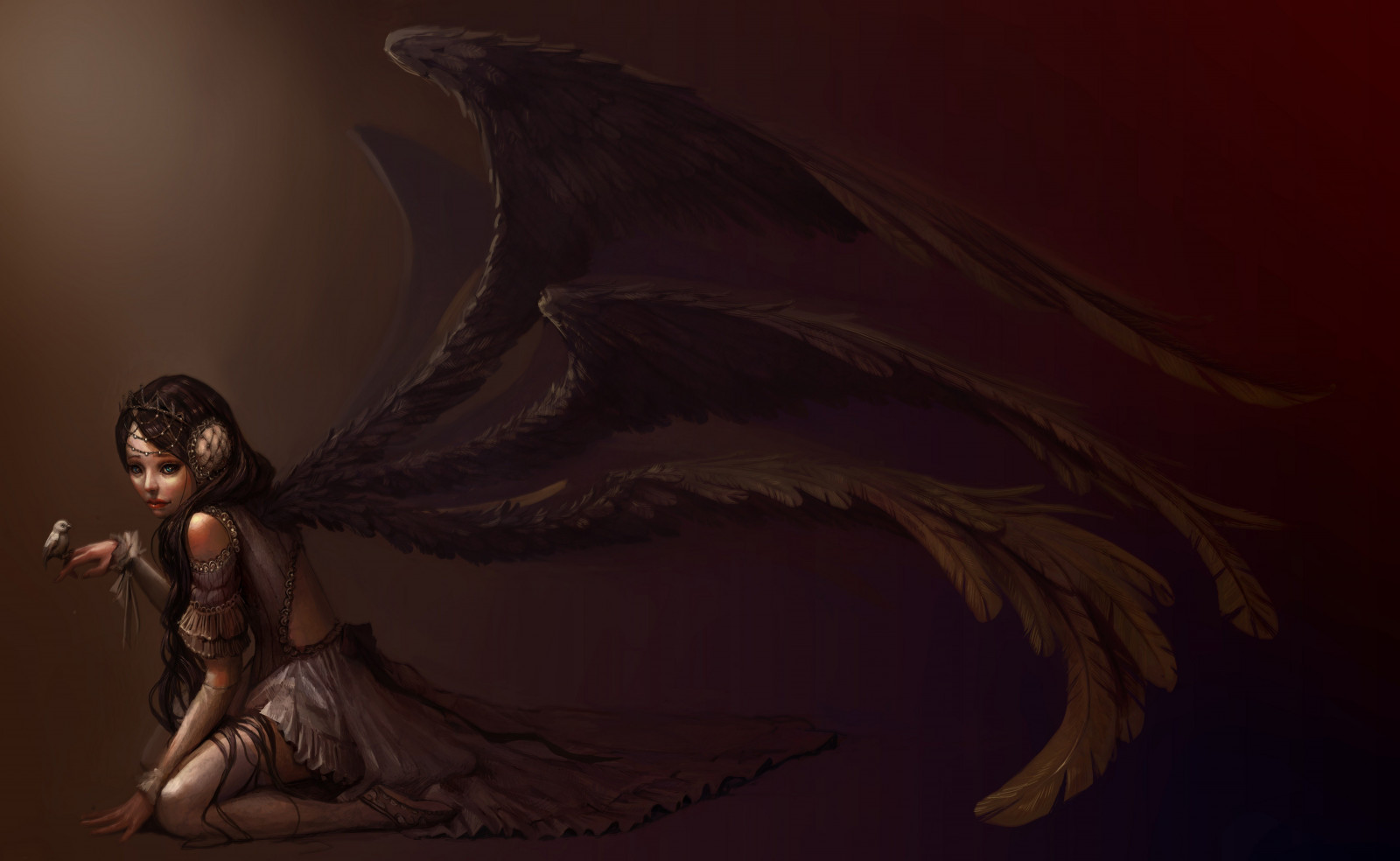 5850x3600 px, Art fantastique, ailes