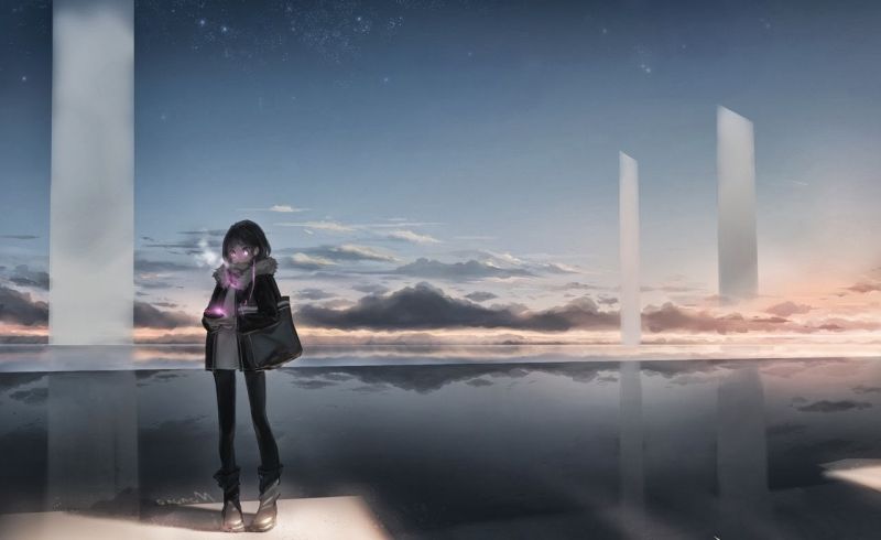 slunečnímu záření, digitální umění, odraz, sníh, zima, moře slunečnímu záření, digitální umění, odraz, sníh, zima, moře