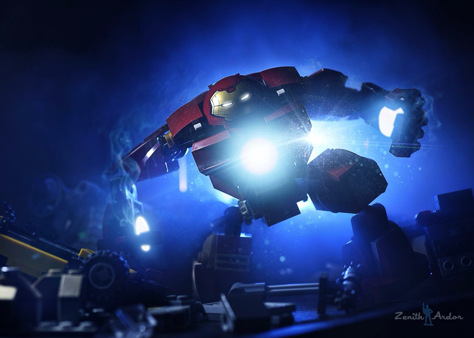 LEGO, Železný muž, super hrdinové, Vrak, zázrak, Marvel Comics, Avengers, Hulkbuster