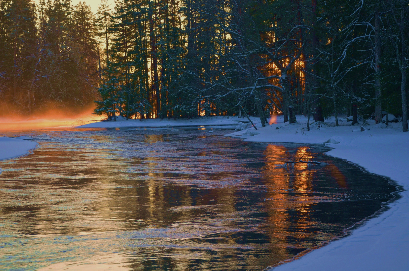 slunečnímu záření, les, západ slunce, jezero, voda, Příroda, odraz, sníh, zima, svítání, led, večer, ráno, mlha, řeka, Slunný, divočina, Švédsko, soumrak, Niebla, Sverige, mokřadní, strom, podzim, svítání, sezóna, waterscape, Rio, naturaleza, paisaje, Nieve, invierno, Bosque, atardecer, agua, soleado, místo výskytu, přírodní prostředí, atmosférický jev, suecia, f rnebofj rden, hedesundafj rden, nedredala lven