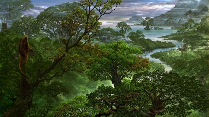 1920x1080 px, SENI, fantasi, hutan, lanskap, rimba 1920x1080 px, SENI, fantasi, hutan, lanskap, rimba