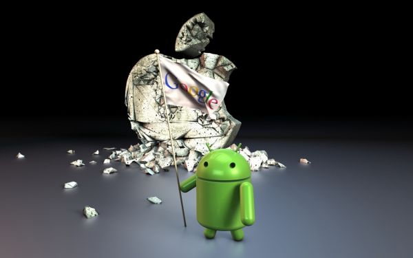 illustration,green,Google,robot,operating system,apple