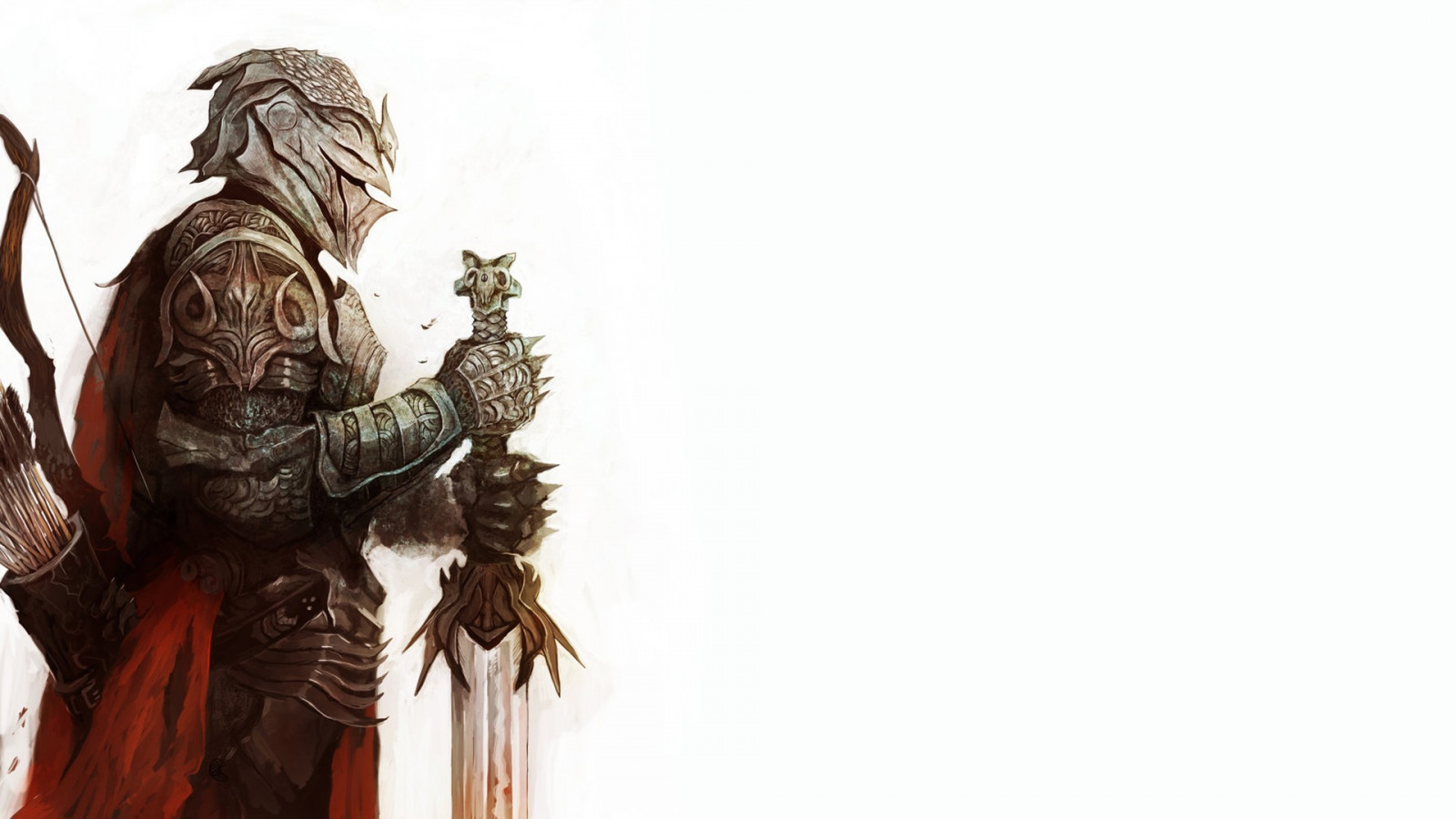 Wallpaper video games, knight, Dark Souls II, statue 1920x1080