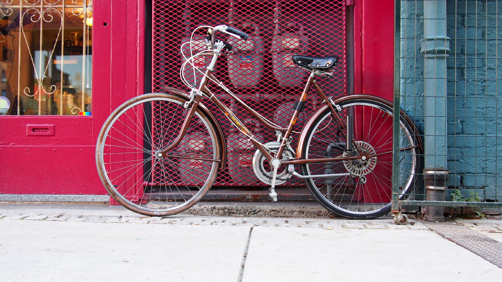 Wallpaper street, red, wall, Canada, door, Vancouver, Chinatown, bc