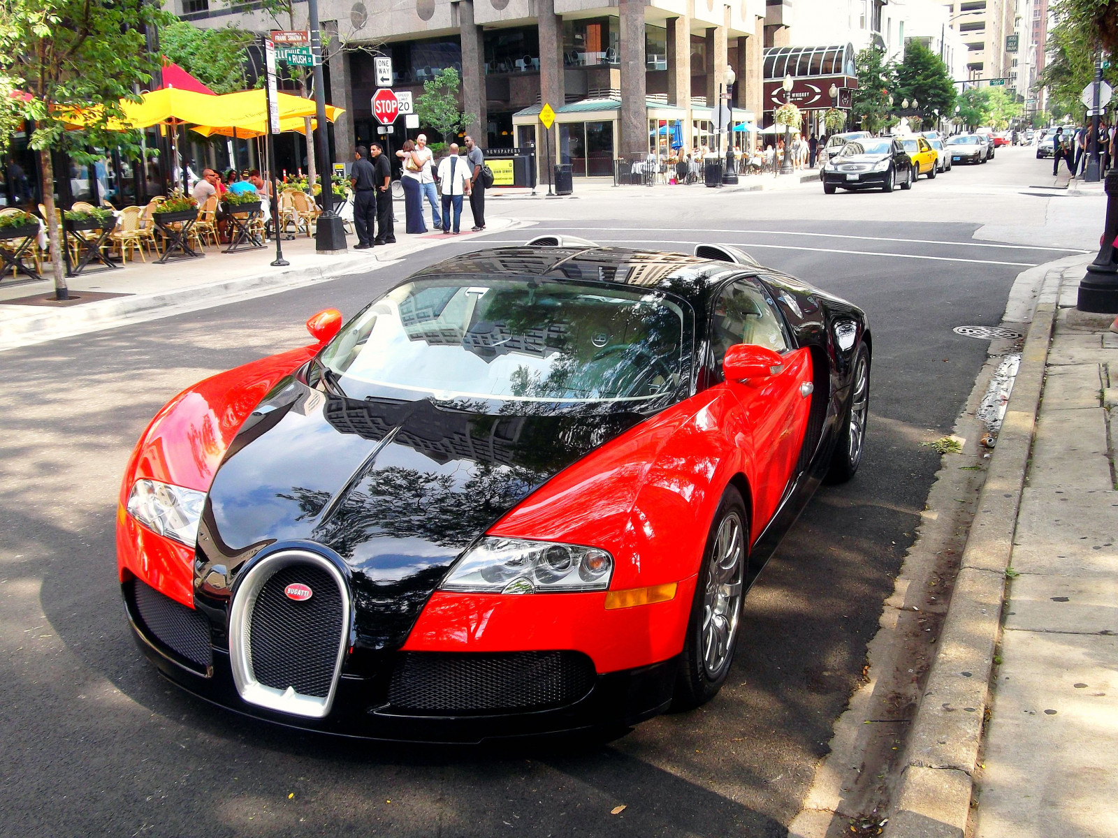 Wallpaper black, street, road, photography, sports car, Illinois