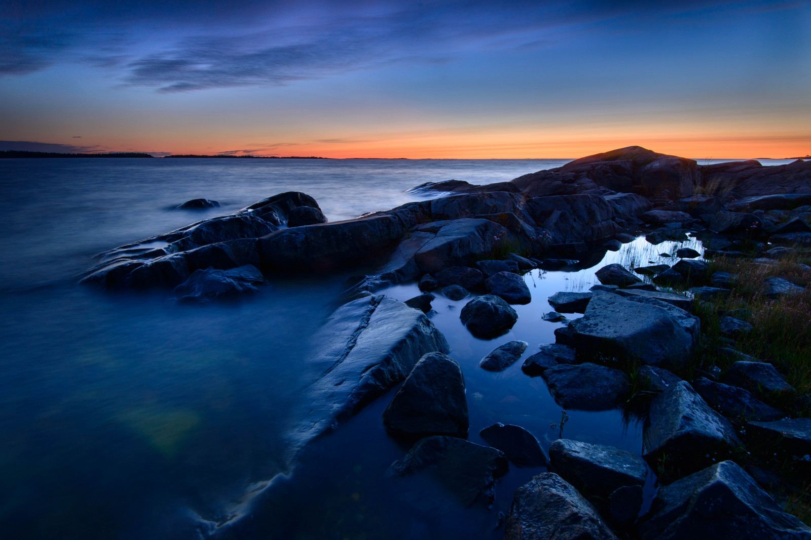 Hoàng hôn, mùa hè, đêm, Thụy Điển, Sverige, Quần đảo, Sommar, D800, Sk rg rd, Sk rg rden, Roslagen, Singo, Stockholmssk rg rd, Có mây