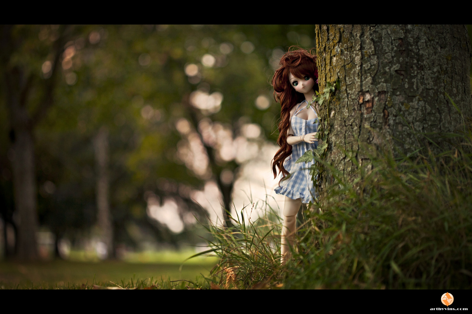slunečnímu záření, les, Příroda, tráva, fotografování, šaty, zelená, bokeh, Hračka, džungle, panenka, strom, podzim, květ, roztomilý, dívka, sen, fotografie, kawaii, Snímek obrazovky, dollfie, Volks, dd, BJD, místo výskytu
