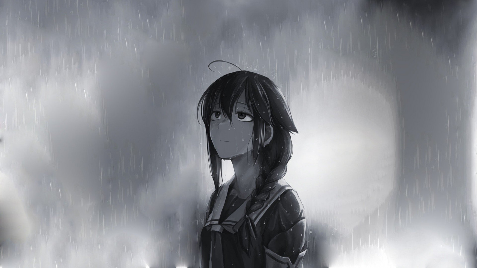 1920x1080 px, アニメの女の子, ブルネット, ヘッツァ