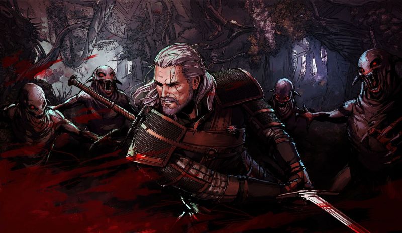 Witcher 3 ล่าสัตว์ป่า, Geralt of Rivia, ความมืด, ภาพหน้าจอ, Nekker, ขุนศึก