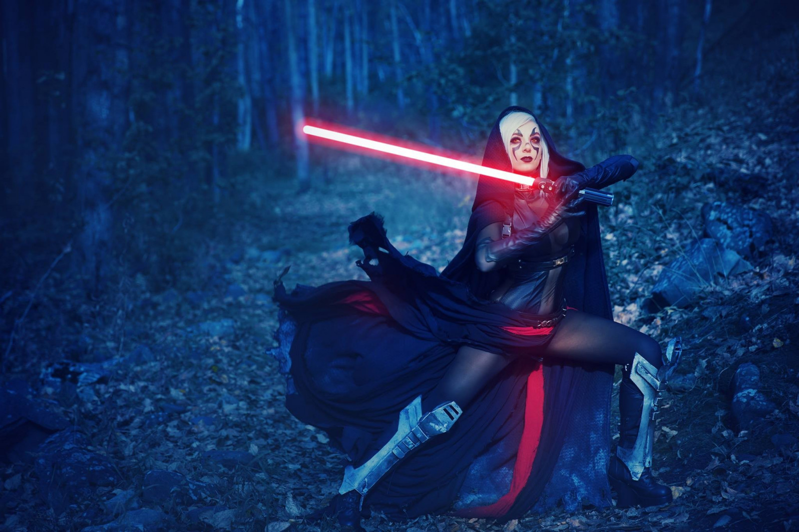 Wallpaper : Star Wars, women, cosplay, blue, underwater, Jessica Nigri