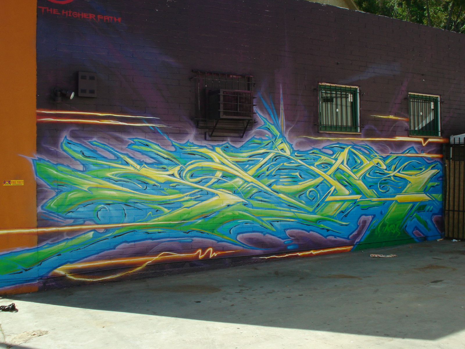 Mauer, Säbel, Graffiti, Straßenkunst, Wandgemälde, KUNST, Los Angeles, Awr, Msk, Siebter