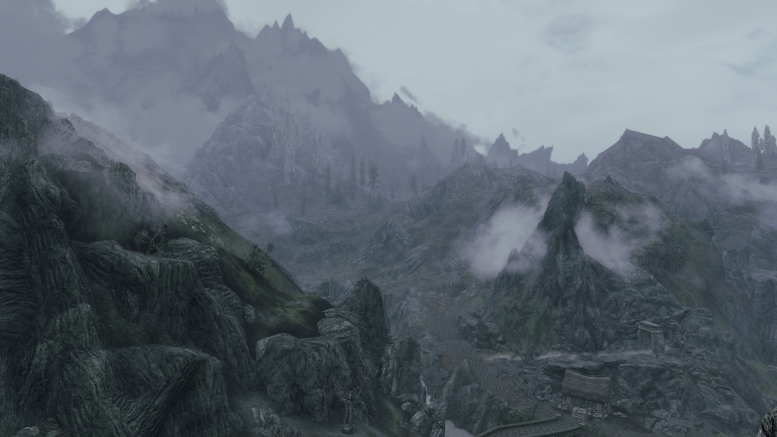 The Elder Scrolls V Skyrim, game landscape, Spil Mod