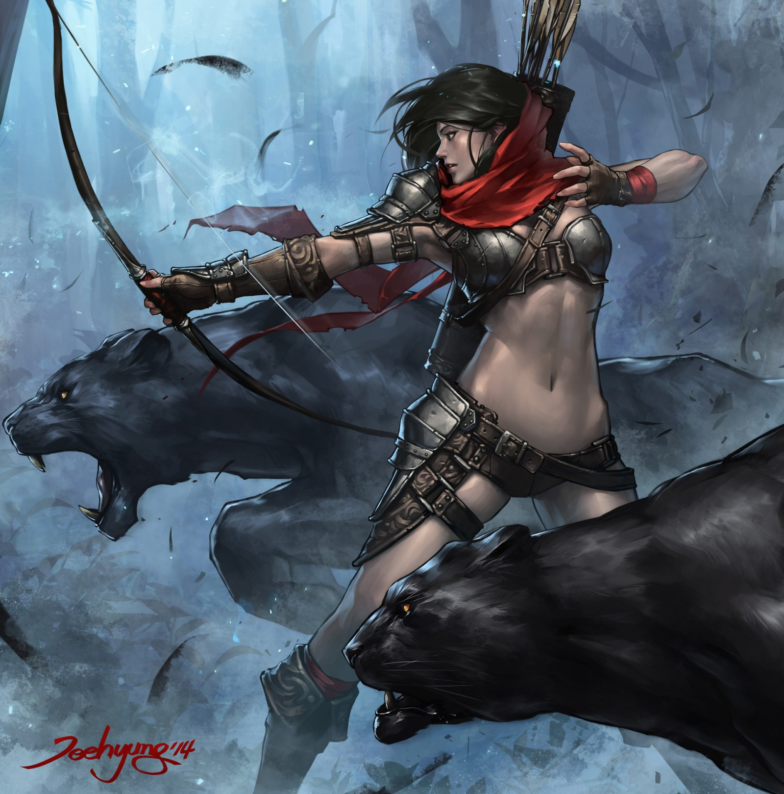 fantasy umění, Osoba, mytologie, Snímek obrazovky, žena bojovník