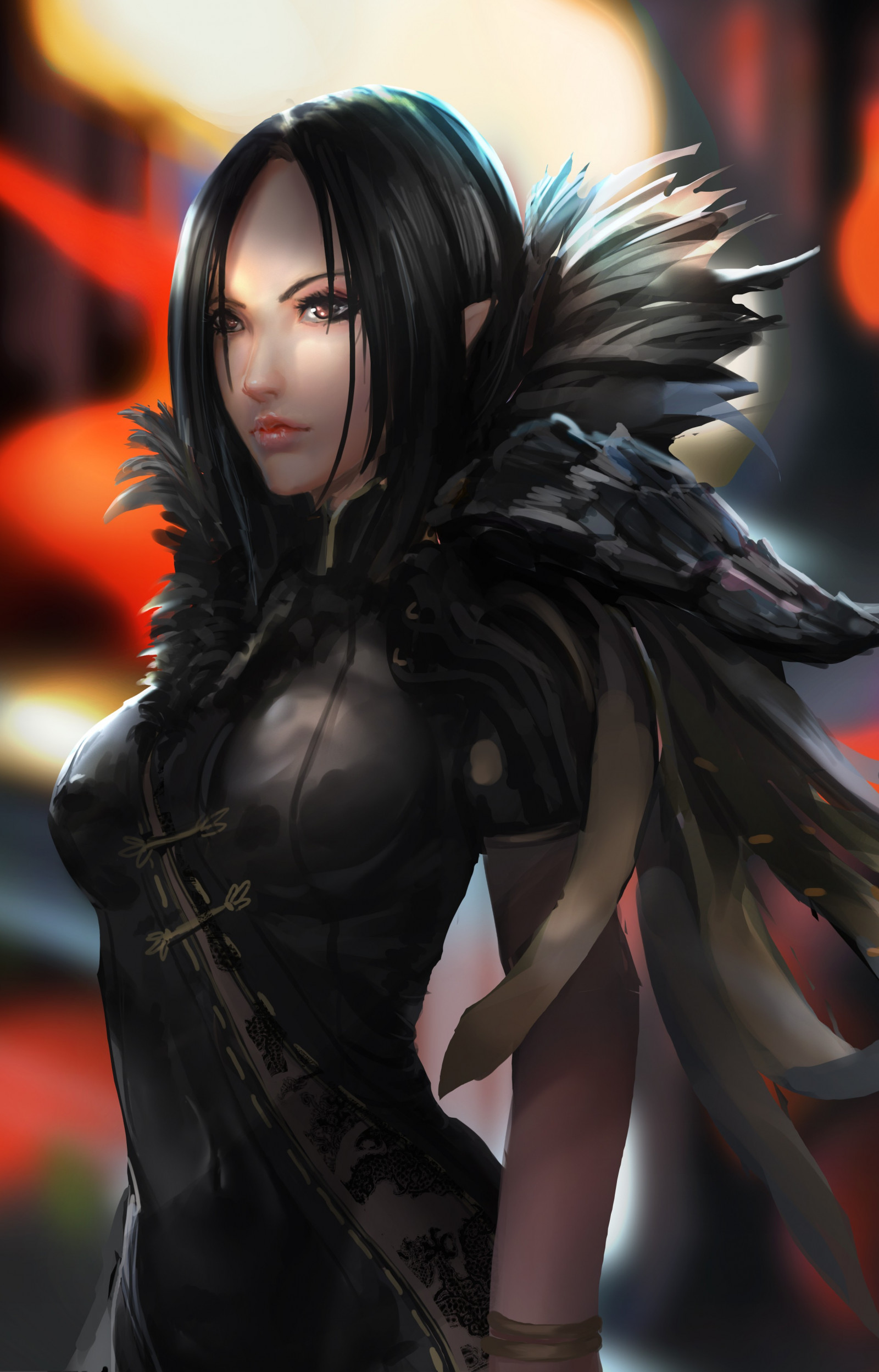 fantasy umění, anime, komiks, čepel duše, oblečení, kostým, Snímek obrazovky, žena bojovník