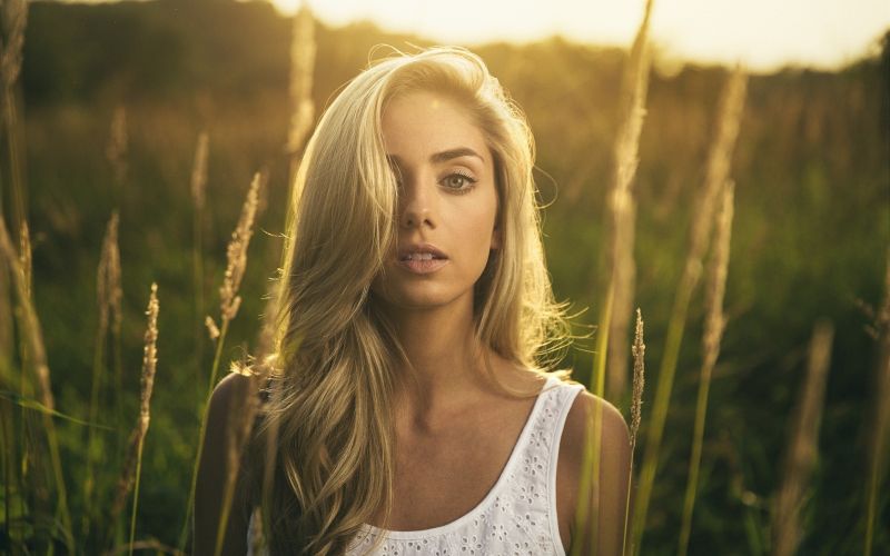 tvář, slunečnímu záření, ženy, model, portrét, blondýnka tvář, slunečnímu záření, ženy, model, portrét, blondýnka