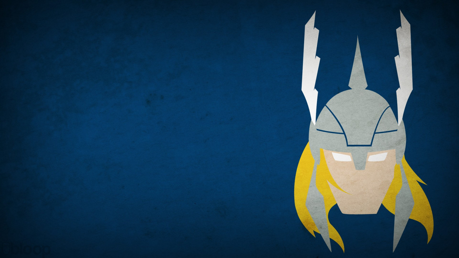 Wallpaper illustration, Thor, minimalism, blue background, Toy, Blo0p