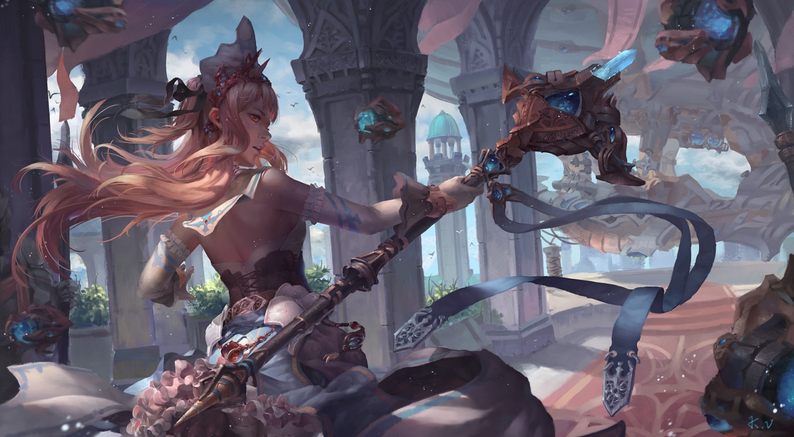 fantasy umění, anime, umělecká díla, personál, bojovník, fantasy zbraň, komiks, dav, Snímek obrazovky, performance