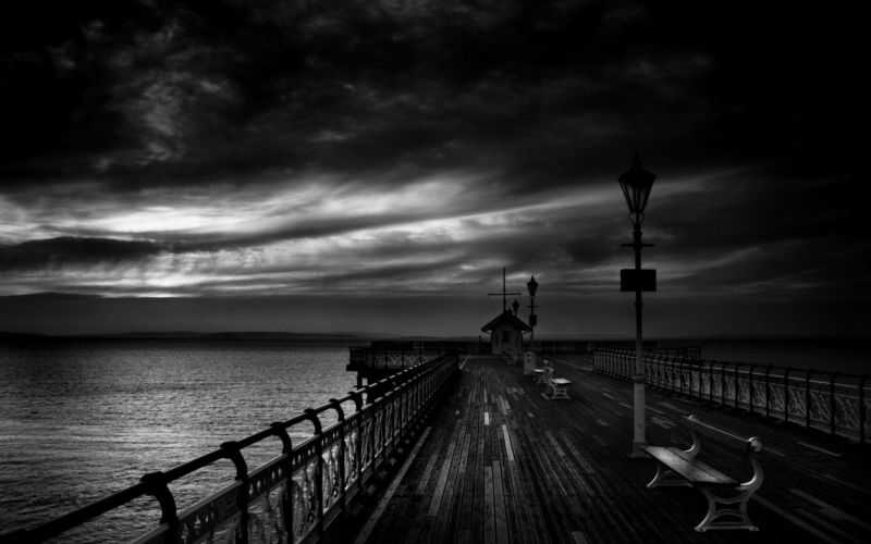 Landschaft, schwarz, einfarbig, Nacht-, Natur, Meer Landschaft, schwarz, einfarbig, Nacht-, Natur, Meer