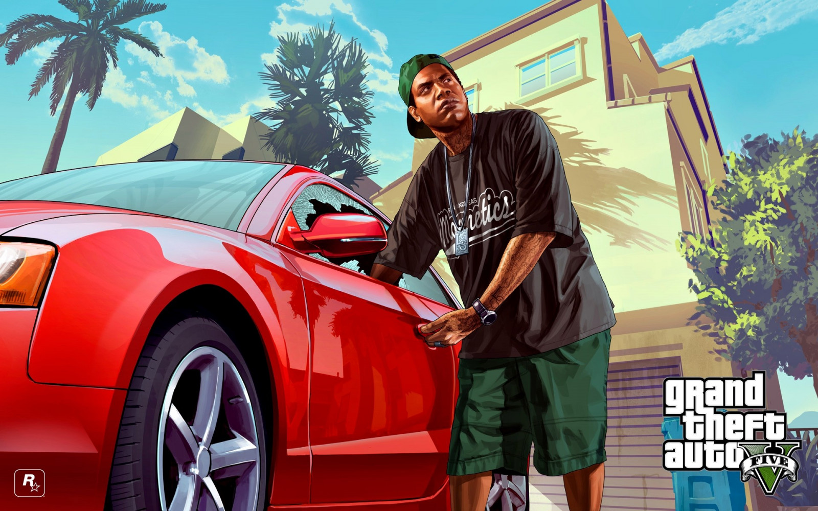 Wallpaper Grand Theft Auto V, sports car, Grand Theft Auto, driving