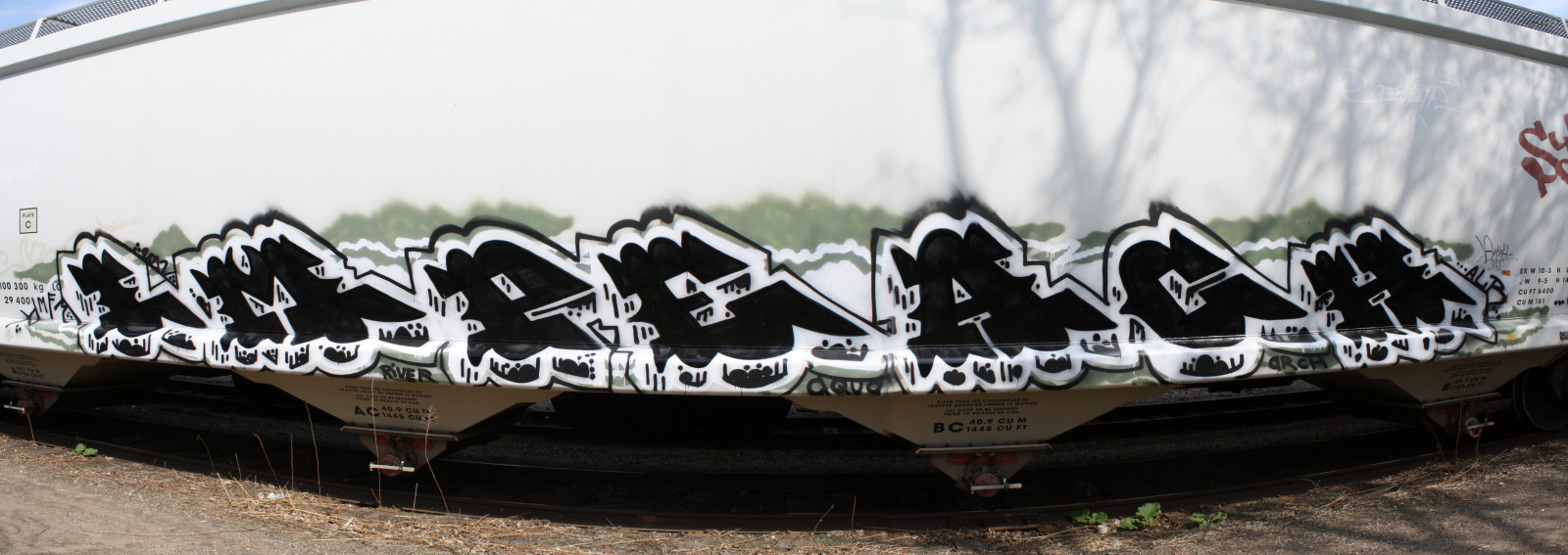 Černá, vozidlo, fotografování, vlak, Steh, panoráma, grafiti, stopy, Brigáda, Minnesota, minneapolis, bezohledný, 2012, UMĚNÍ, železnice, panoramatický, kolo, umělec, Lincoln, Svatý, města, Pavel, Středozápad, Graff, dvojče, náklad, alb, automobilový exteriér, nárazník, násypka, obvinit, abe, AMFM, mpeach