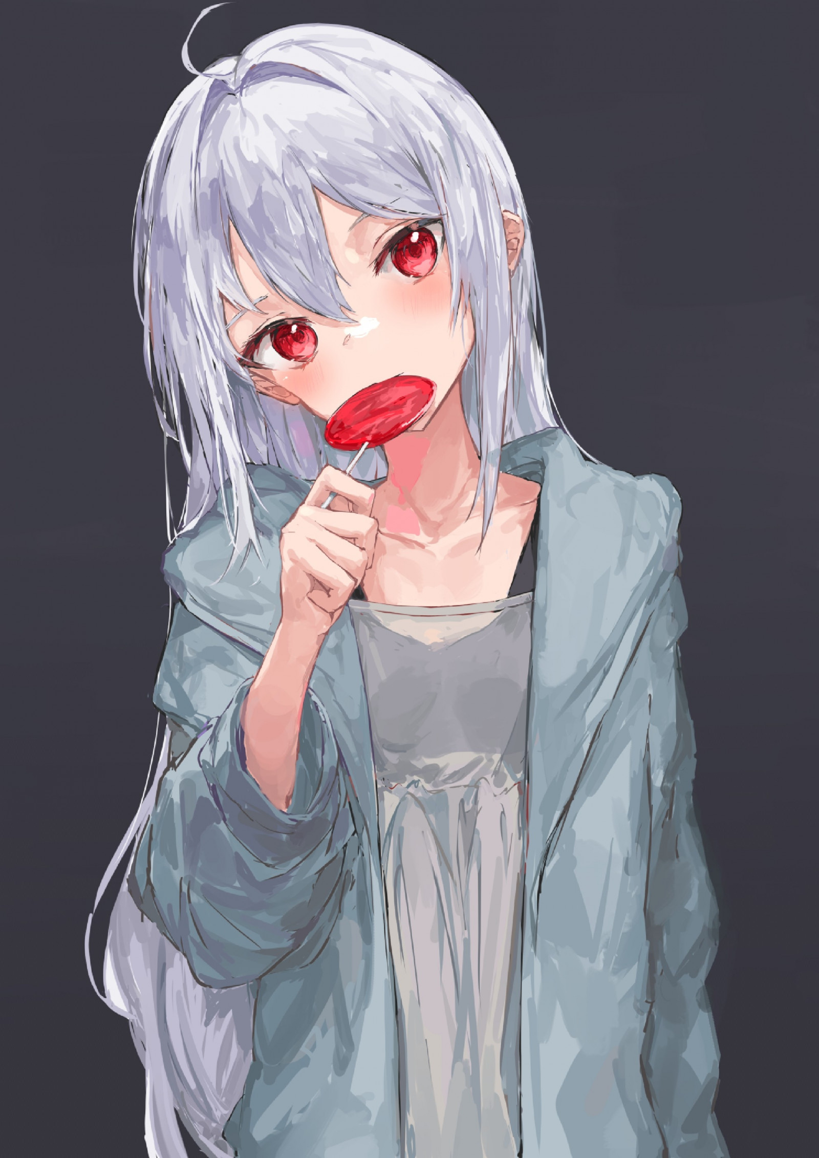 Wallpaper anime girls, white hair 1984x2806 Wahpah3199 2233448