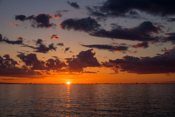 sunlight, sunset, sea, bay, sky, beach