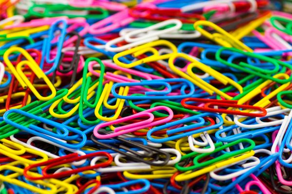food,color,colored,electrical wiring,paper clips,fixation