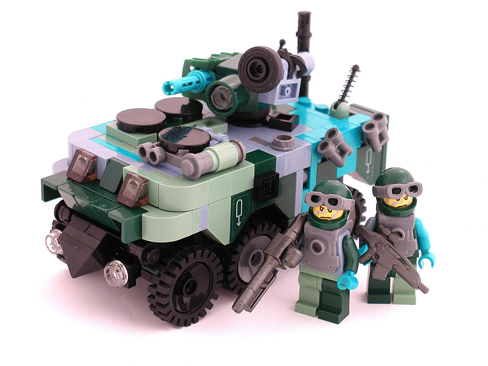 LEGO, válečný, kamufláž, maskovat, brnění, scifi, vozidlo, APC